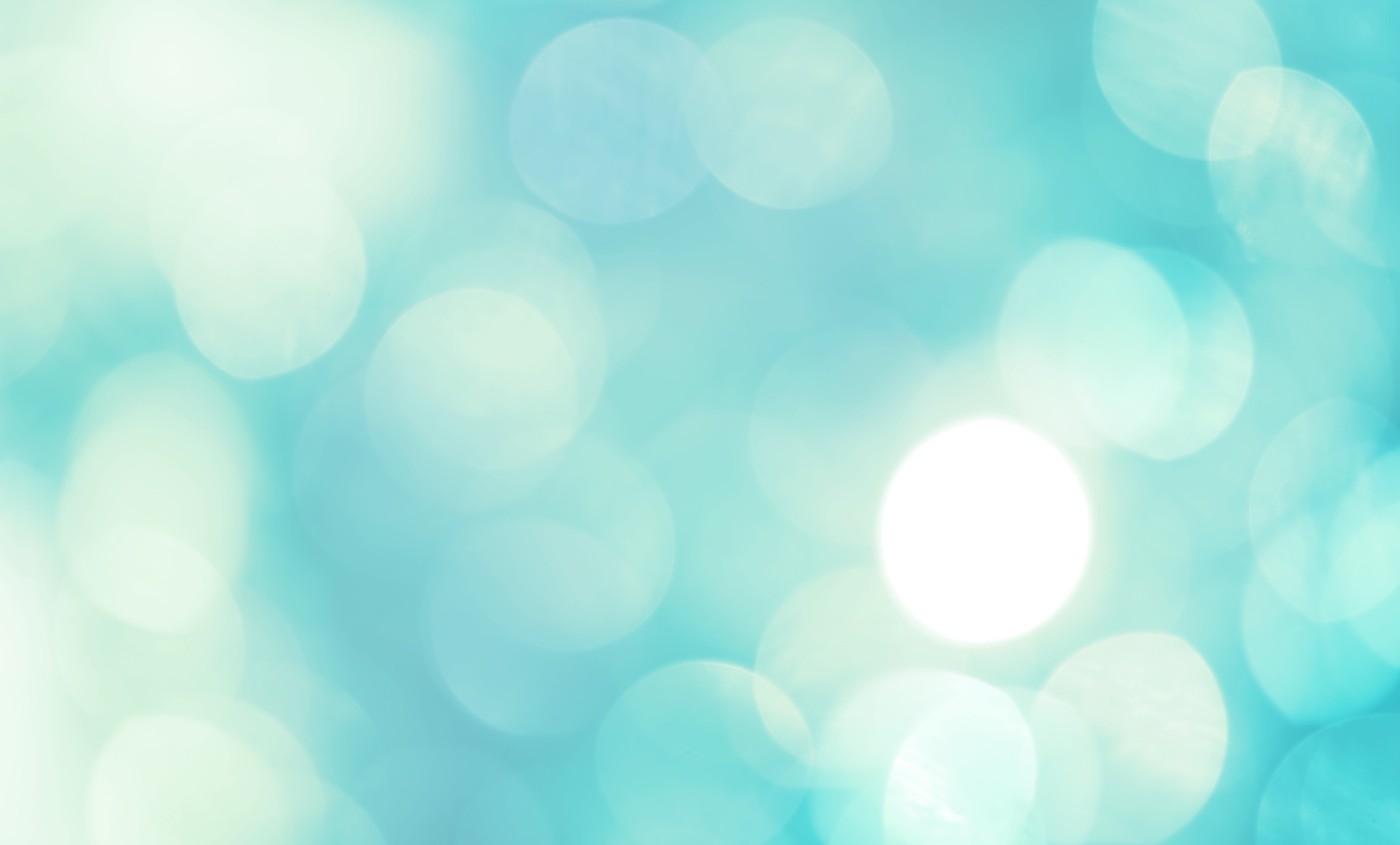 Teal and white abstract defocused light background